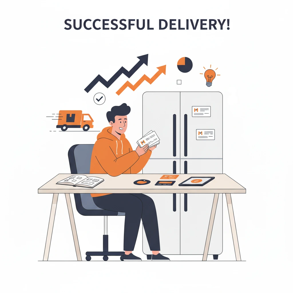 WulfCustom Lieferung - Fertige magnetische Visitenkarten bereit zum Einsatz